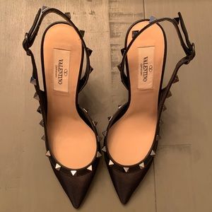 Valentino garavani rockstud sling back pumps